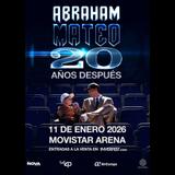 Concierto de Abraham Mateo en Madrid Domingo 11 Enero 2026