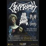 Concierto de Cryptopsy en Madrid Miercoles 11 Febrero 2026