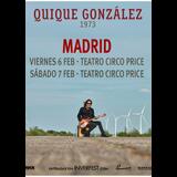 Concierto de Quique González en Madrid (Primera Fecha) Viernes 6 Febrero 2026