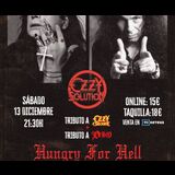 Noche de tributos: Ozzy Solution + Hungry for Hell (Dio) Sabado 13 Diciembre 2025